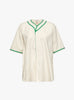 W 1940's Brushed Cotton Community League Baseball Jersey Ecru Ecru TDR (ghost) at Couverture & The Garbstore
