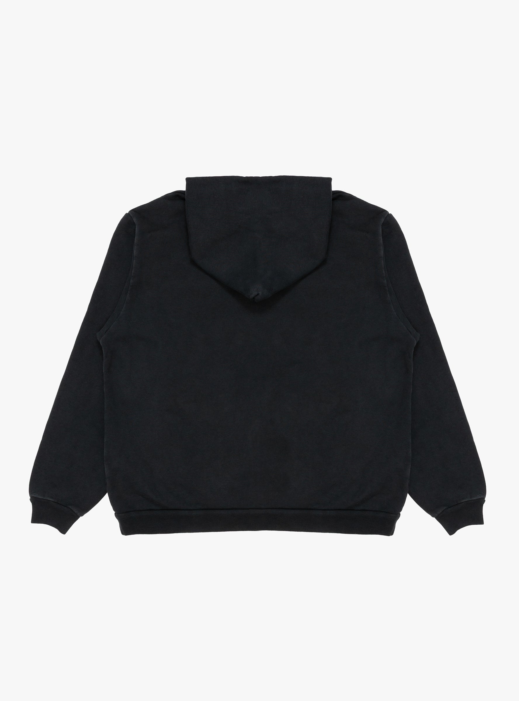 Vintage Zip Sweat Hoodie Black A.PRESSE (back) at Couverture & The Garbstore