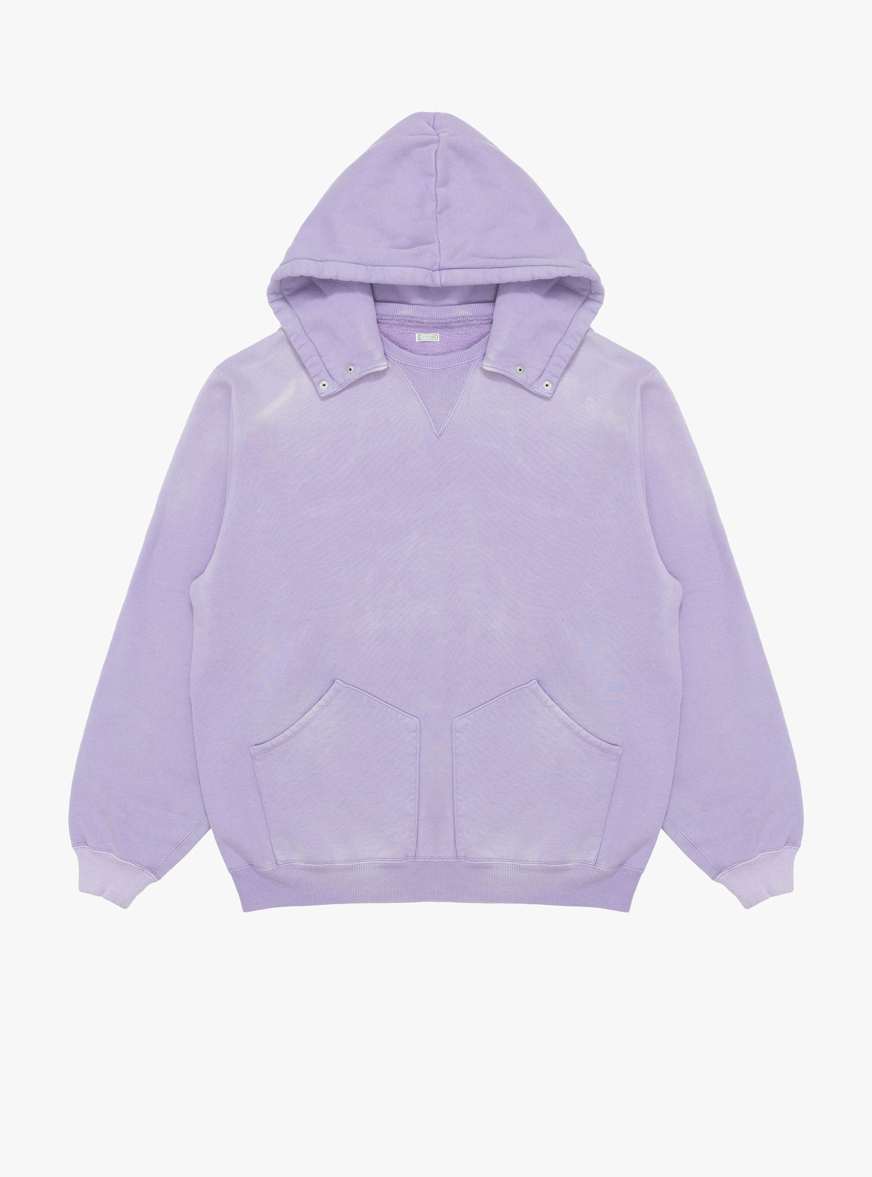 Vintage Attached Snap Hood Parka Lavender A.PRESSE (front) at Couverture & The Garbstore