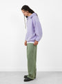 Vintage Attached Snap Hood Parka Lavender A.PRESSE (model side) at Couverture & The Garbstore