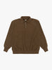 Vintage-Half-Zip-Sweatshirt-Brown-A.PRESSE-(front) at Couverture & The Garbstore