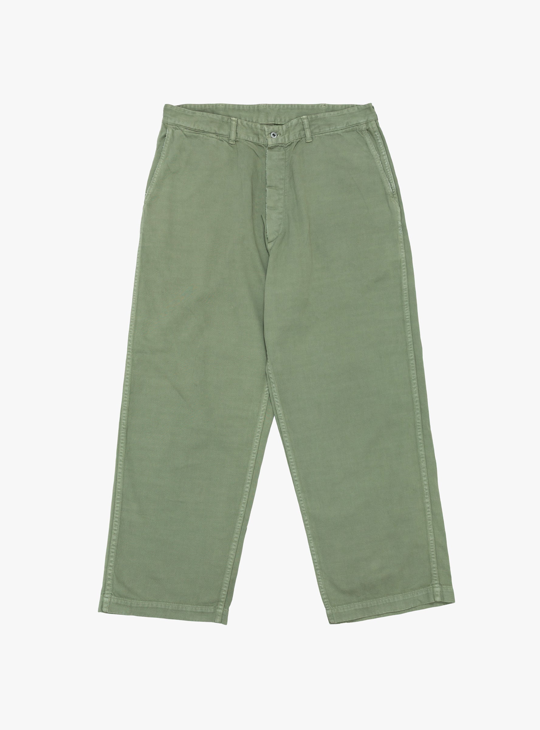 Vintage P-58 Utility Pants Olive A.PRESSE (front) at Couverture & The Garbstore