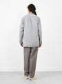 Regular Collar Shirt Grey Check Grey Check STILL BY HAND (model back) at Couverture & The Garbstore