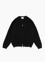 Zip Up Cardigan Black STILL BY HAND (Front) at Couverture & The Garbstore