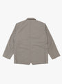 Relaxed 2B Jacket Greige STILL BY HAND (back) at Couverture & The Garbstore