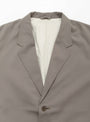 Relaxed 2B Jacket Greige STILL BY HAND (detail) at Couverture & The Garbstore