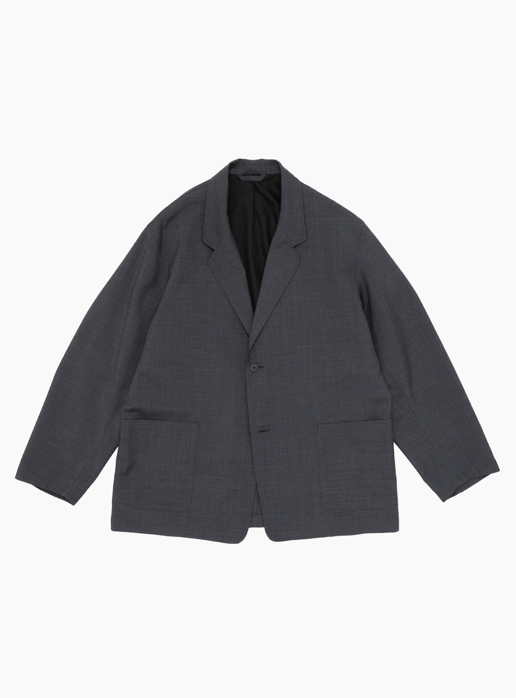 Relaxed 2B Jacket Greige STILL BY HAND (Front) at Couverture & The Garbstore