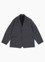 Relaxed 2B Jacket Greige STILL BY HAND (Front) at Couverture & The Garbstore