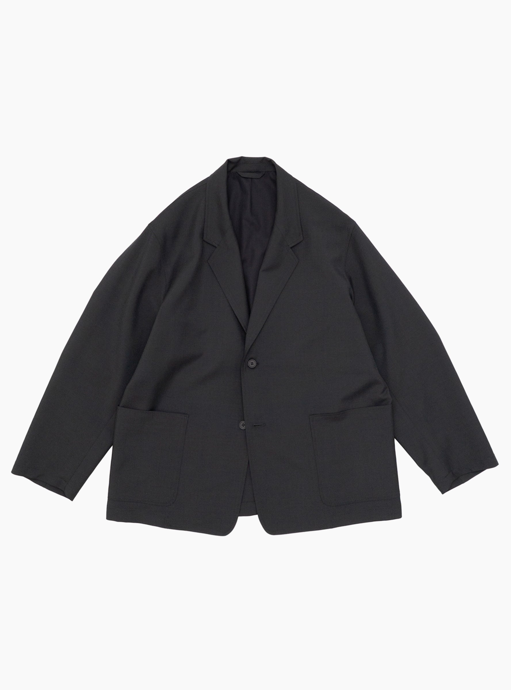 Relaxed 2B Jacket Ink Black STILL BY HAND (Front) at Couverture & The Garbstore