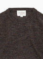 Wool Mohair Pullover Ash Brown STILL BY HAND (Collar Detail) at Couverture & The Garbstore