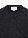 Wool Mohair Pullover Charcoal STILL BY HAND (Collar Detail) at Couverture & The Garbstore