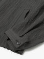 Creasy Zip Up Blouson Charcoal STILL BY HAND (Sleeve Detail) at Couverture & The Garbstore