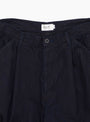 12 Oz Deep Tuck Denim Pants Dark Navy STILL BY HAND (Button Detail) at Couverture & The Garbstore