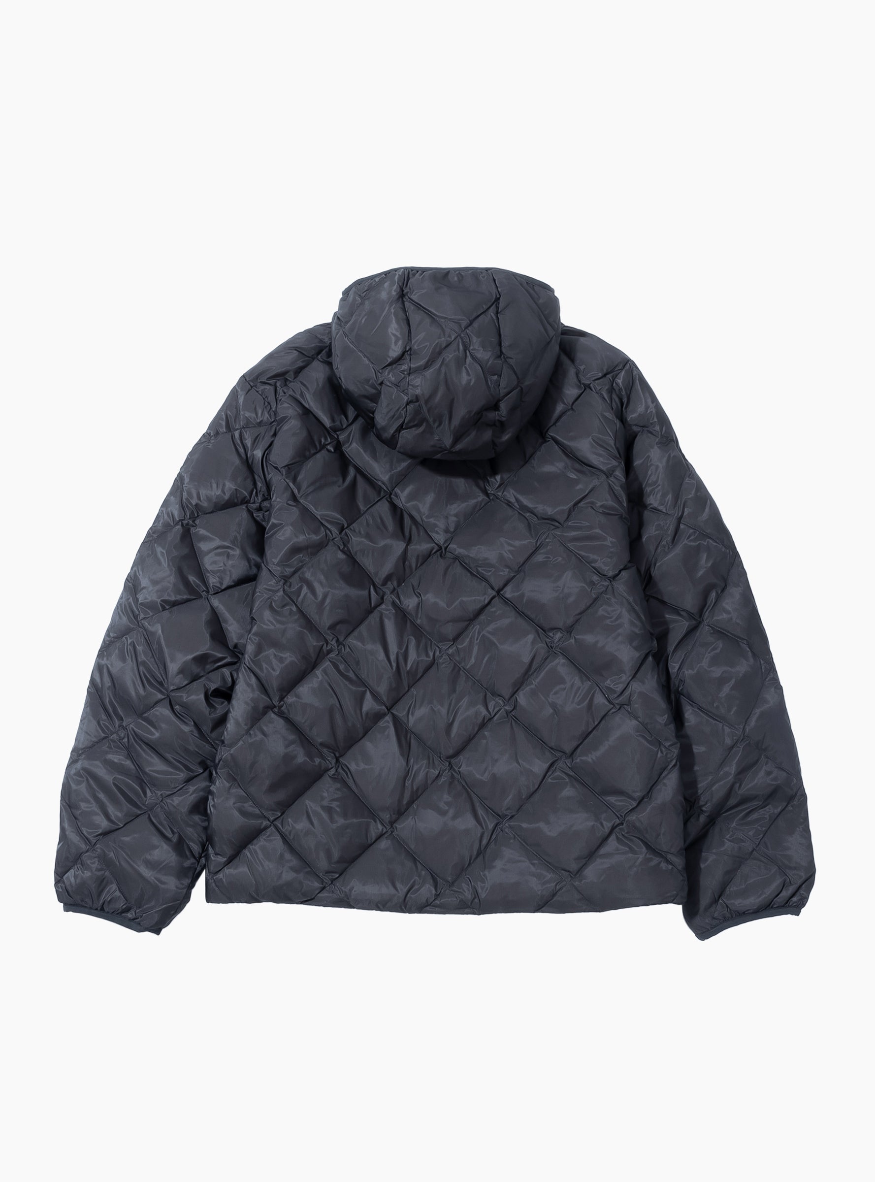 Base LT Down Hooded Jacket Charcoal Black HIKING PATROL (Back) at Couverture & The Garbstore