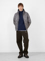 Base LT Down Hooded Jacket Grey HIKING PATROL (model front) at Couverture & The Garbstore