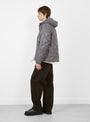 Base LT Down Hooded Jacket Grey HIKING PATROL (model side) at Couverture & The Garbstore