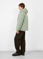 Base LT Down Hooded Jacket Thyme HIKING PATROL (model back) at Couverture & The Garbstore