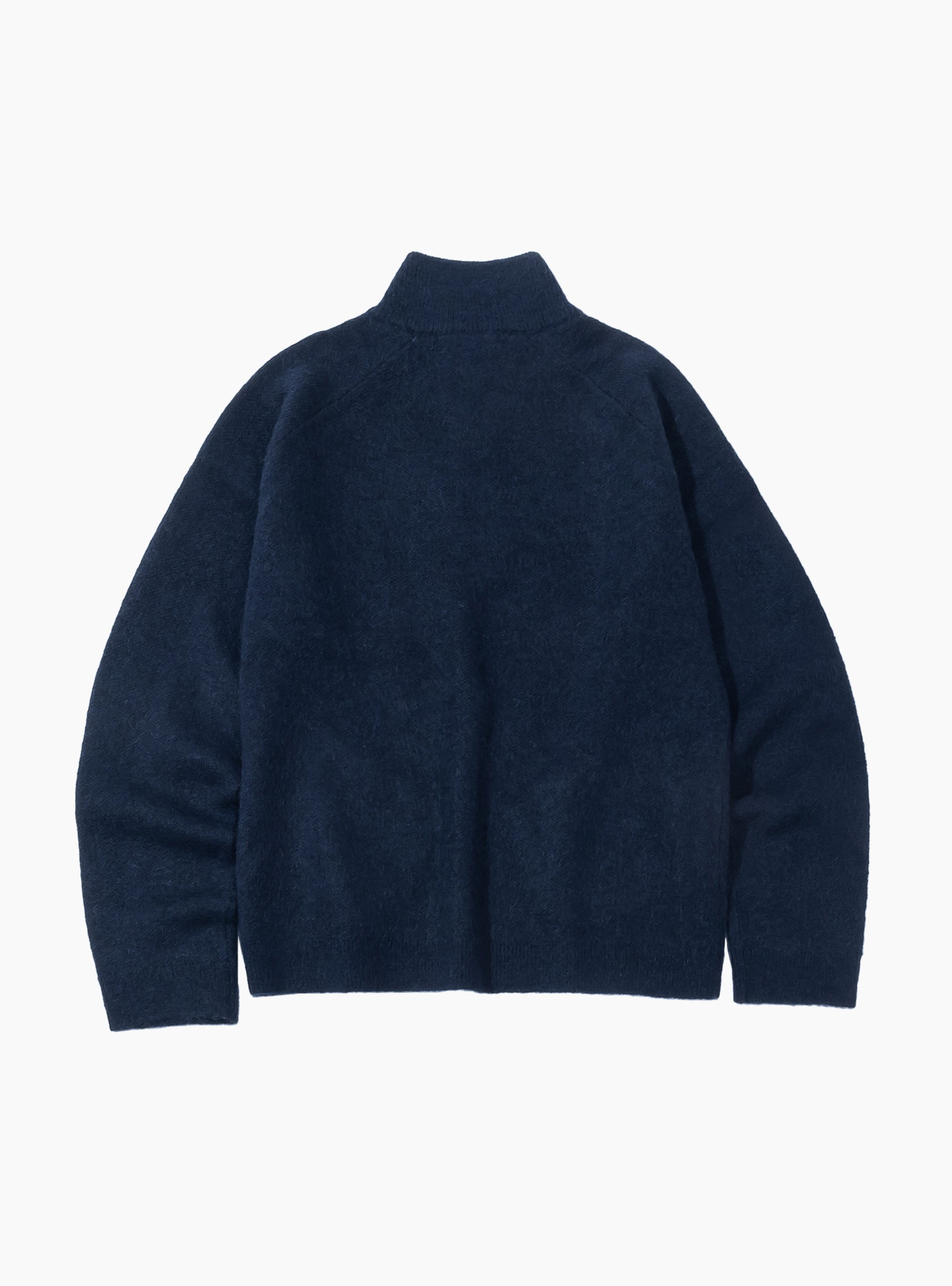 Essence Mohair Mixed Knit Top Dark Navy HIKING PATROL (Back) at Couverture & The Garbstore