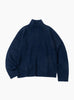 Essence Mohair Mixed Knit Top Dark Navy HIKING PATROL (Front) at Couverture & The Garbstore