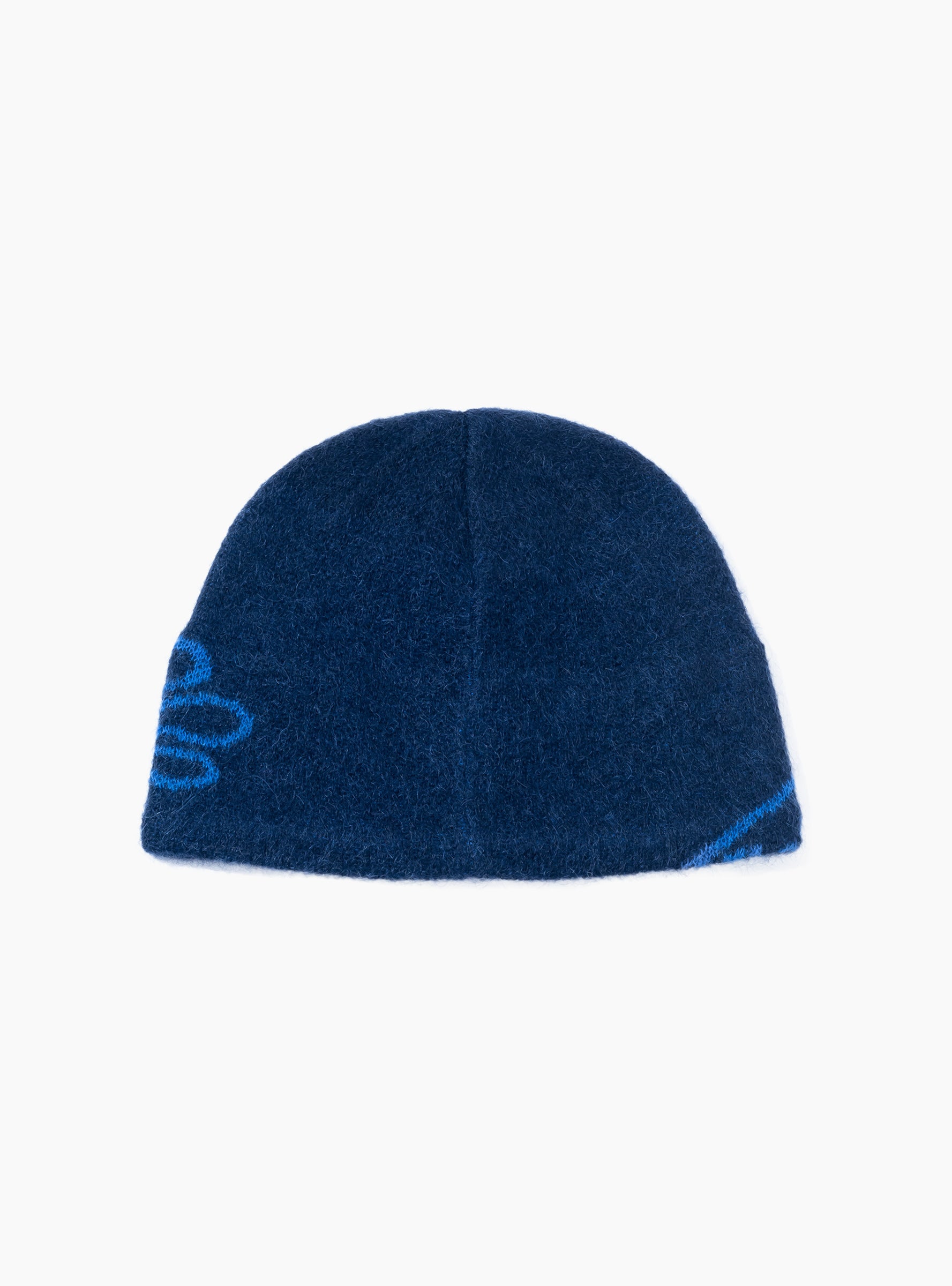 Essence Mohair Mixed Beanie Dark Navy HIKING PATROL (Back) at Couverture & The Garbstore