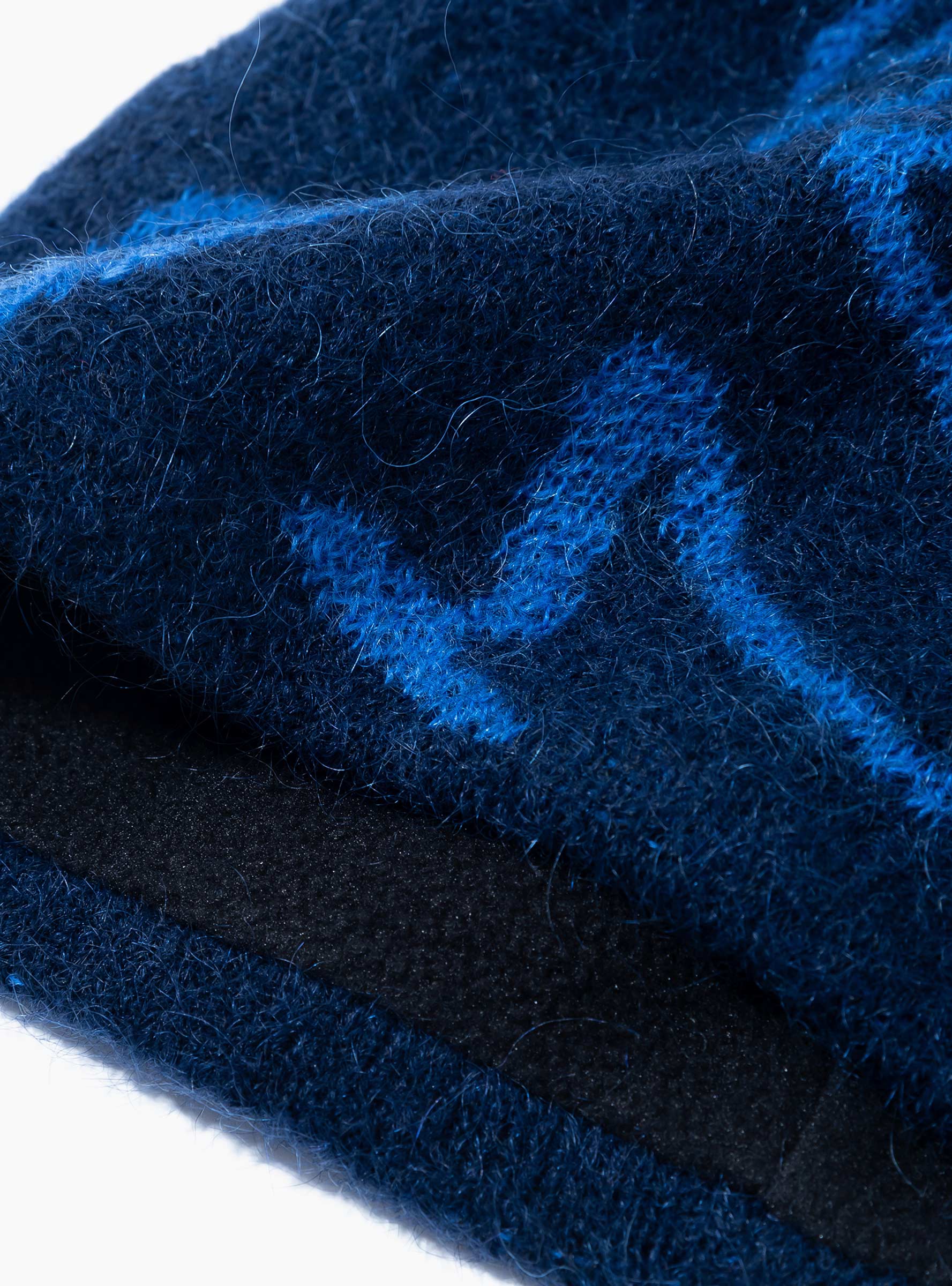 Essence Mohair Mixed Beanie Dark Navy HIKING PATROL (Detail) at Couverture & The Garbstore