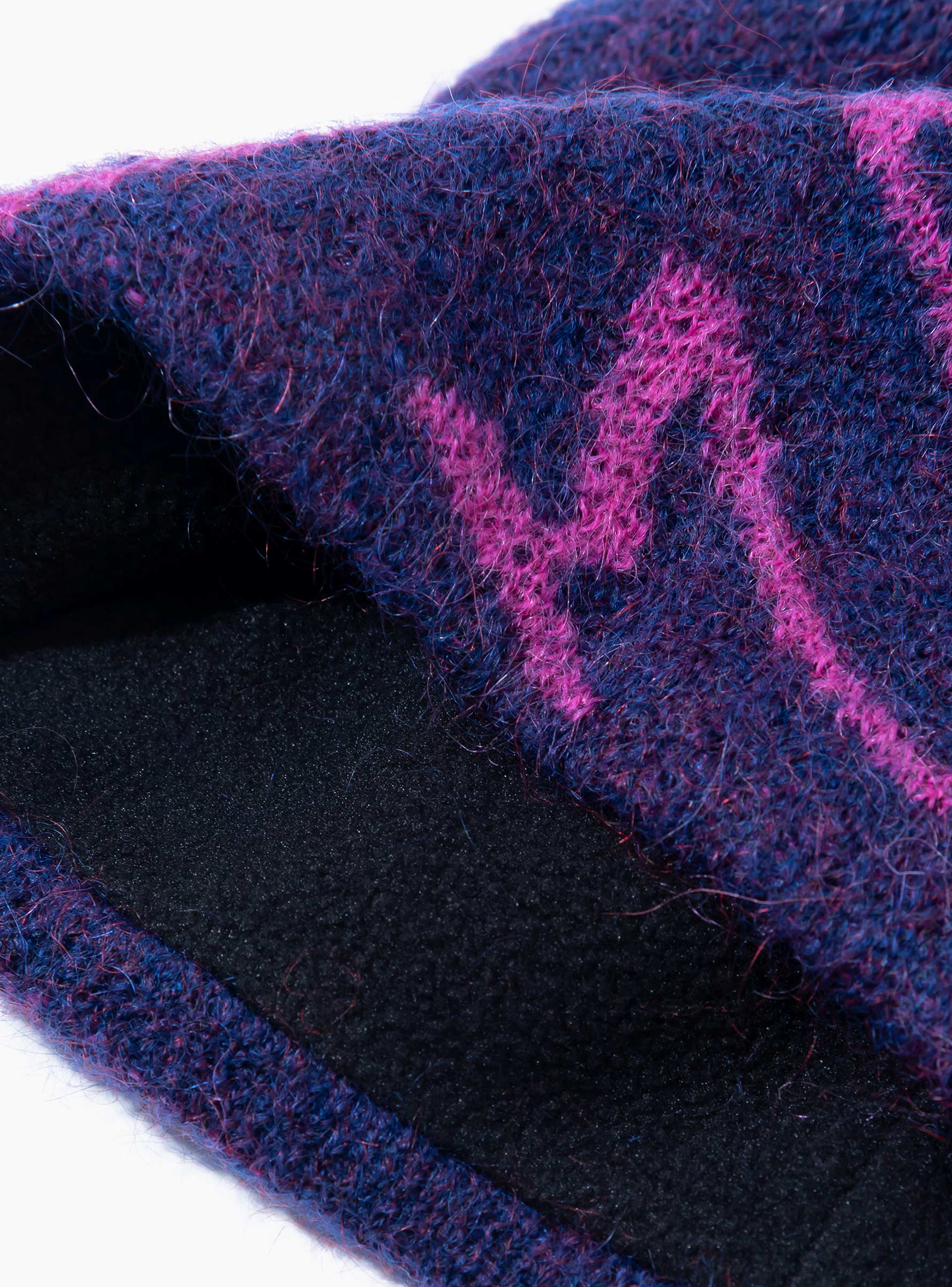 Essence Mohair Mixed Beanie Purple HIKING PATROL (Detail) at Couverture & The Garbstore