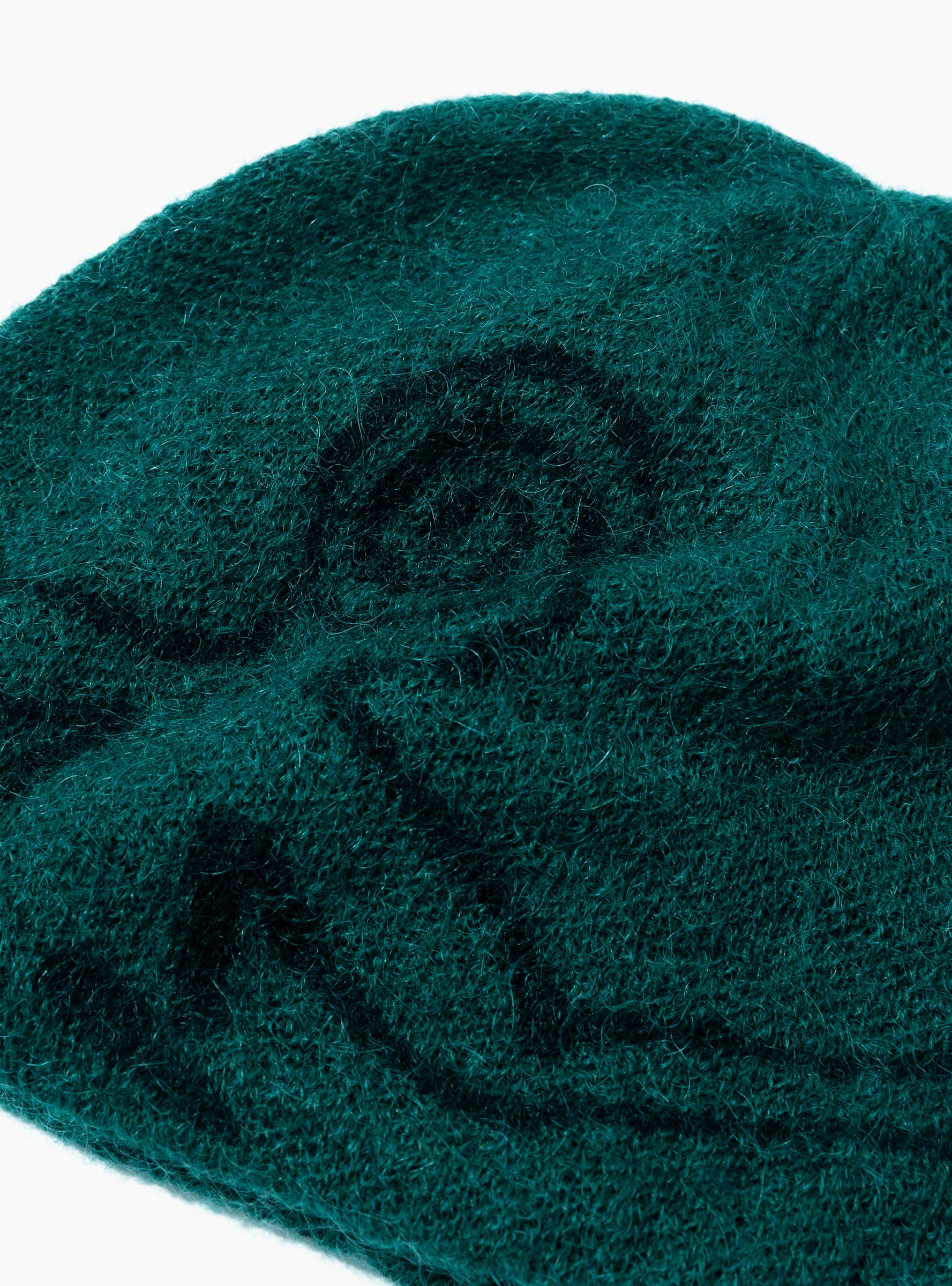 Essence Mohair Mixed Beanie Forest Green HIKING PATROL (Detail) at Couverture & The Garbstore