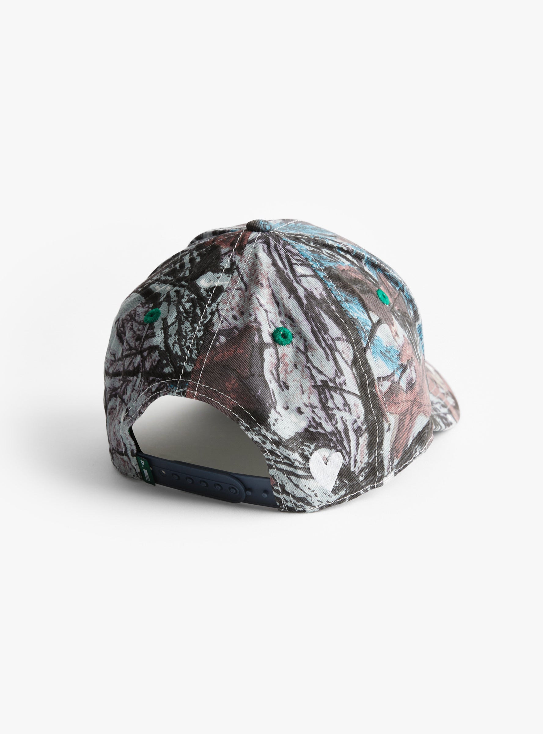 b.E Hat Stone Blue, Real Camo & White B.EAUTIFUL (back) at Couverture & The Garbstore