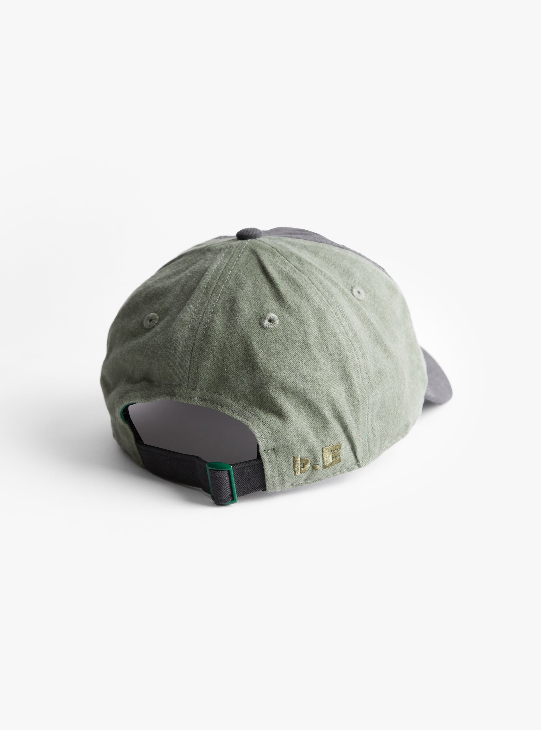 Empty Low Profile Hat Washed Black & Washed Moss B.EAUTIFUL (back) at Couverture & The Garbstore