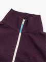 Yeti-Tek Cardigan v2 Royal Purple PARATODO (collar detail) at Couverture & The Garbstore