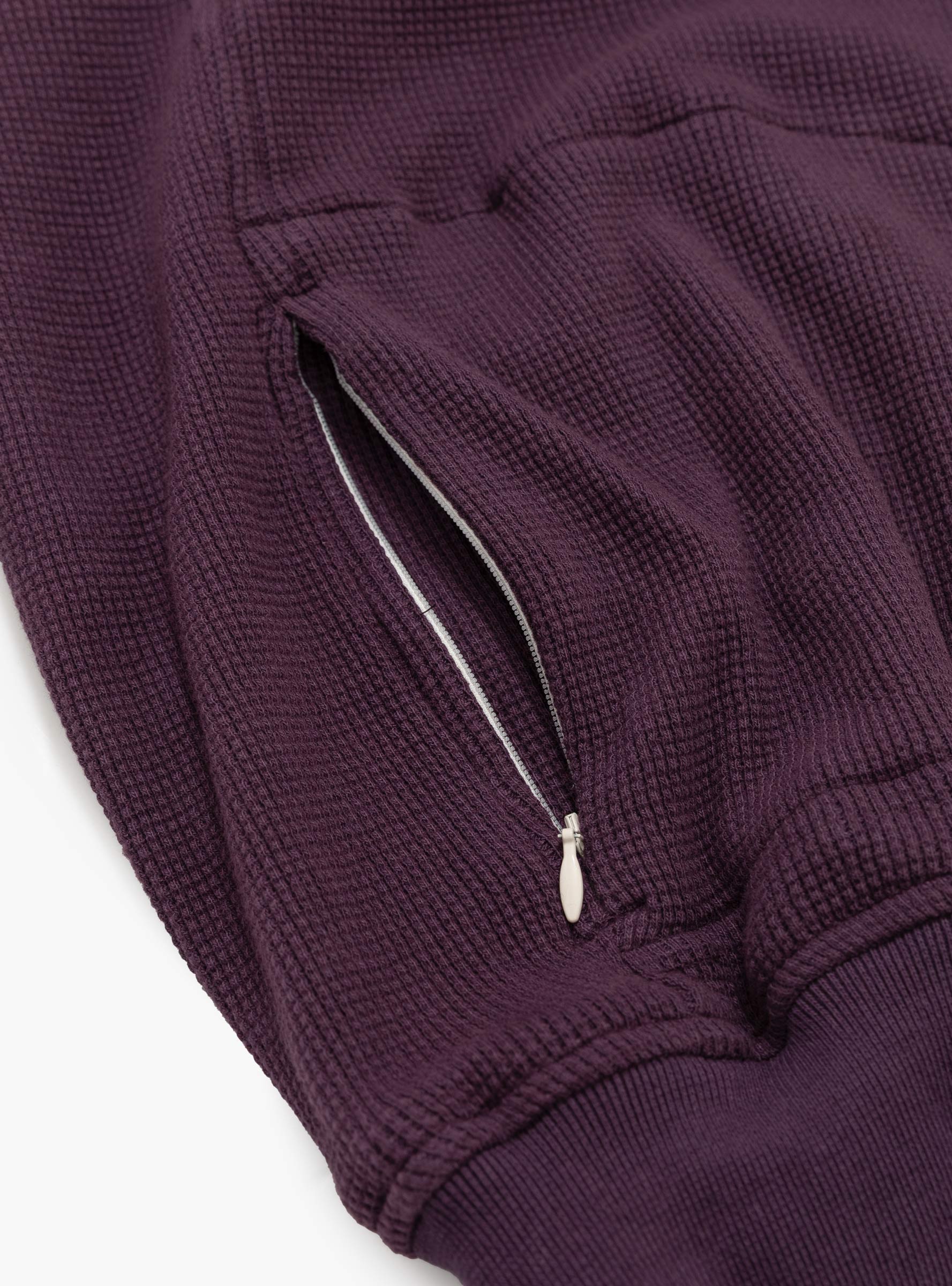 Yeti-Tek Cardigan v2 Royal Purple PARATODO (pocket detail) at Couverture & The Garbstore