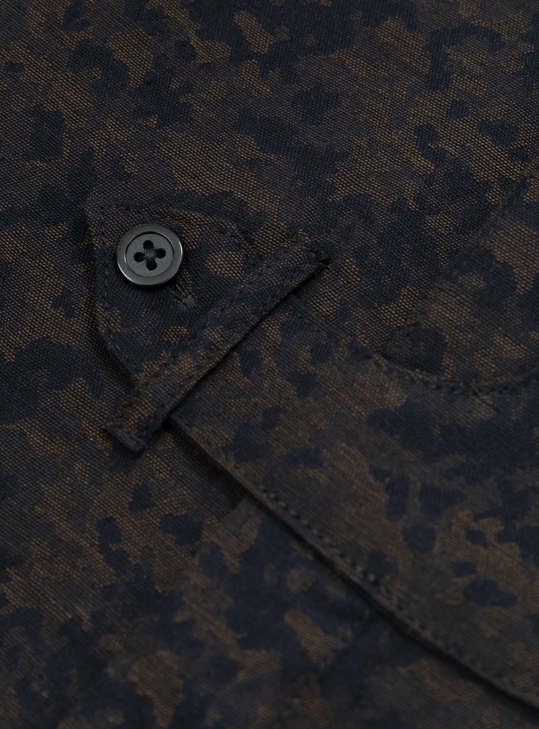 Gonia Shirt Black Camo Jacquard Black Camo Jacquard PARATODO (Detail) at Couverture & The Garbstore