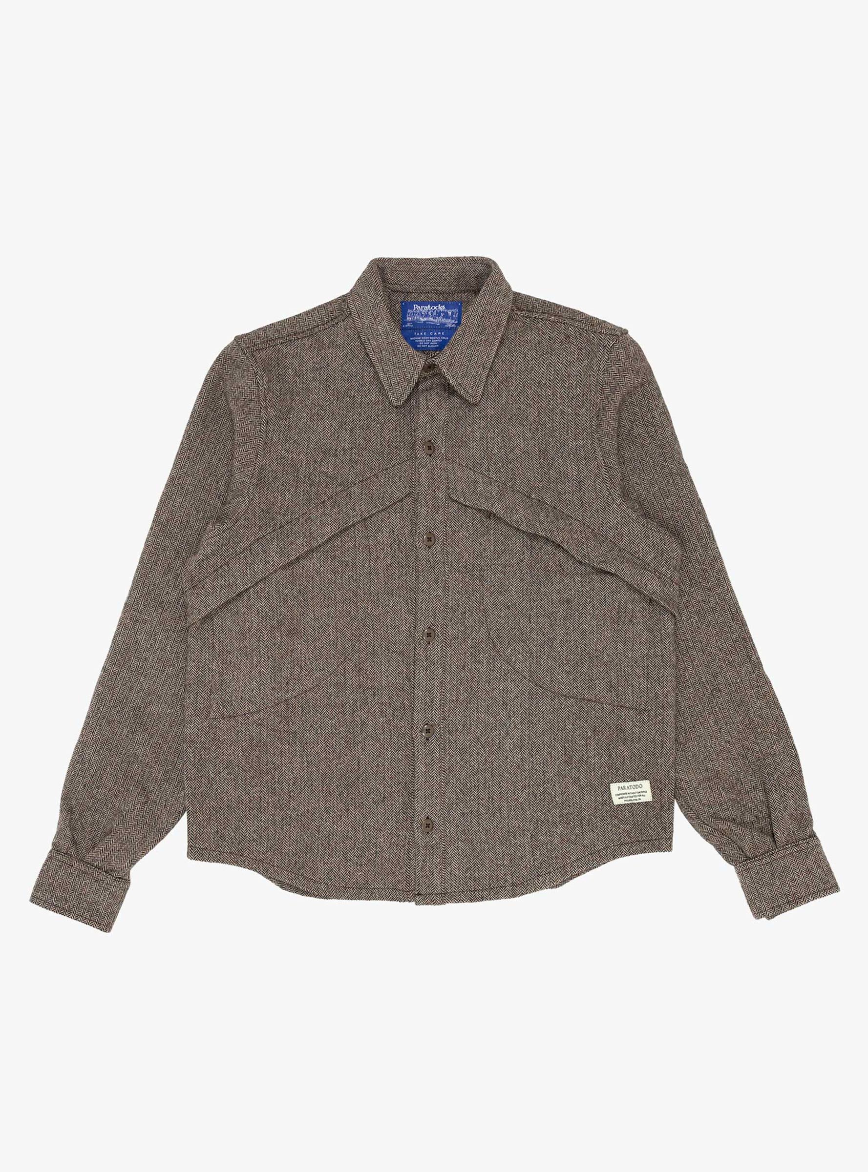 Lemures Shirt Nep Wool Tweed Nep Wool Tweed PARATODO (front) at Couverture & The Garbstore