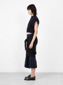 Knit Docking Skirt Black Black TOGA (model side) at Couverture & The Garbstore