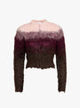 Shaggy Knit Cardigan Pink Pink TOGA (ghost front) at Couverture & The Garbstore