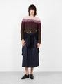Shaggy Knit Cardigan Pink Pink TOGA (model front) at Couverture & The Garbstore