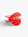 Heart Acetate Hairclaw RED Red Heart SOLAR ECLIPSE (back) at Couverture & The Garbstore