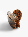 Heart Acetate Hairclaw Leopard Leopard Heart SOLAR ECLIPSE (bacl) at Couverture & The Garbstore