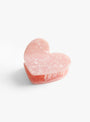 Heart Acetate Hairclaw Pink Pink Heart SOLAR ECLIPSE (top view) at Couverture & The Garbstore