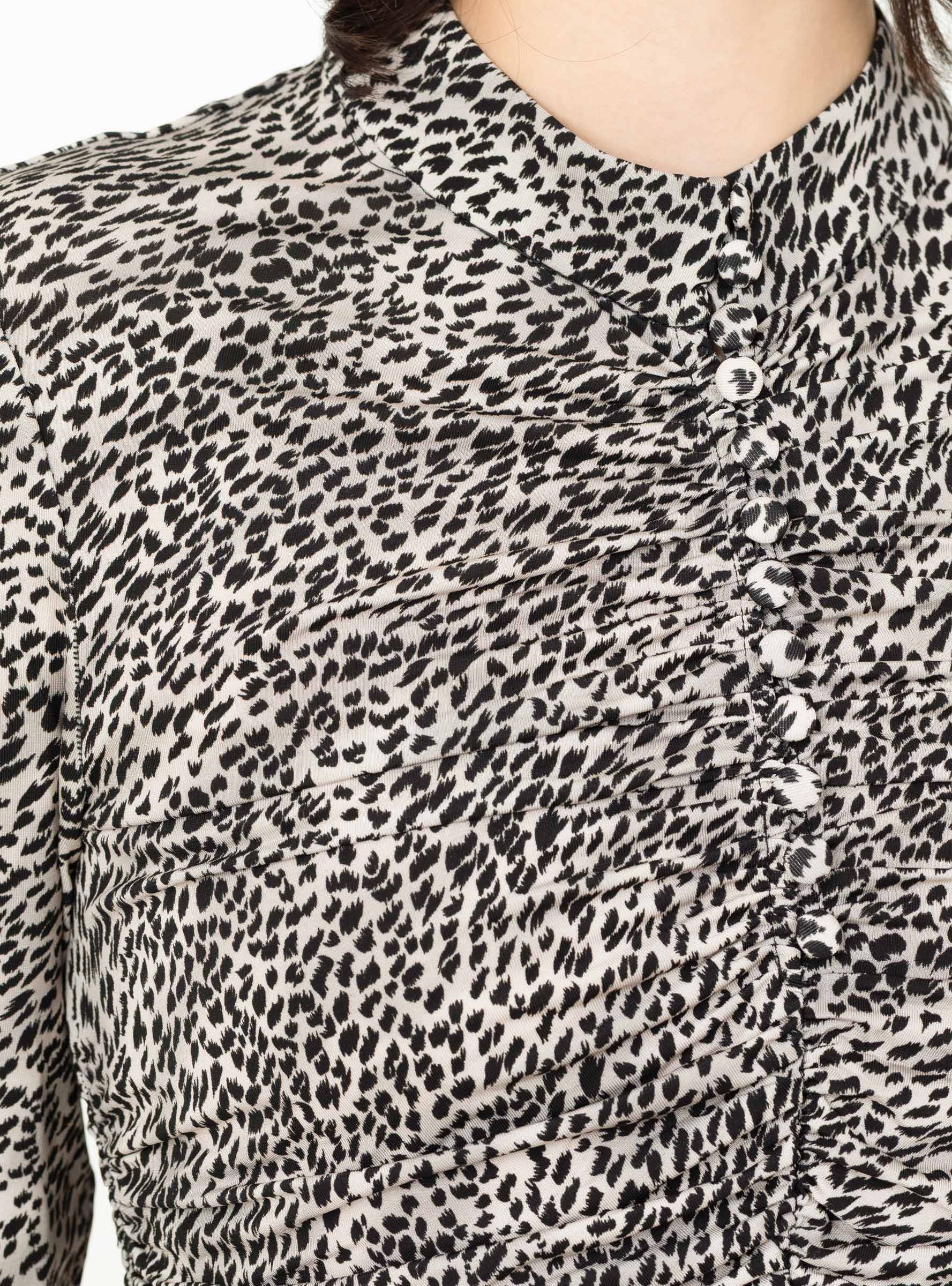 Charlize Print Long Sleeve Top Cream Cream SEA (print detail) at Couverture & The Garbstore