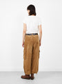 Garrett Corduroy Trouser Khaki Khaki SEA (model back) at Couverture & The Garbstore