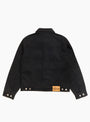Trucker Denim Raw Black Stussy (Back) at Couverture & The Garbstore