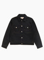 Trucker Denim Raw Black Stussy (Front) at Couverture & The Garbstore