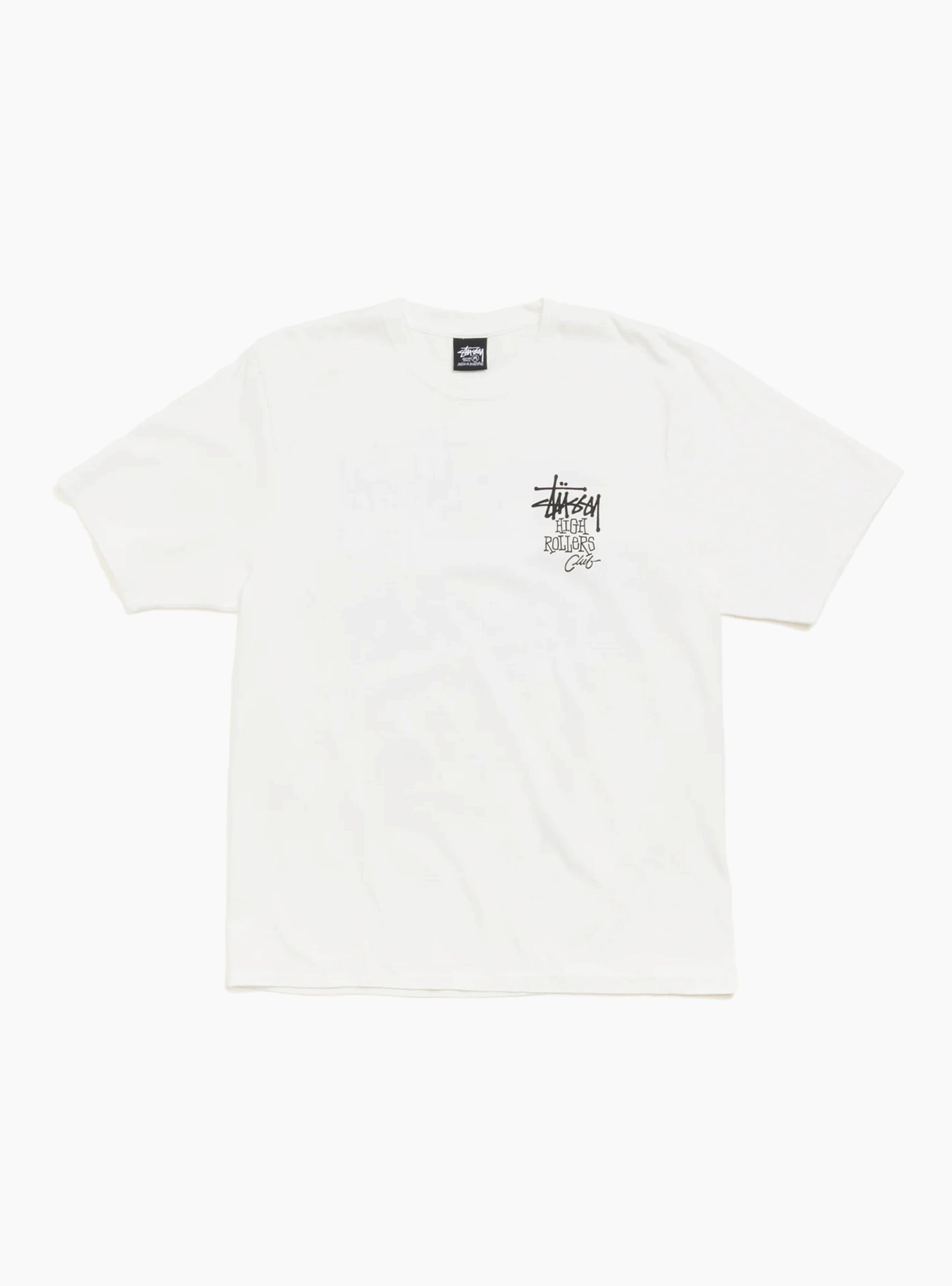 High Rollers Pigment Dyed Tee Natural Stussy (Front) at Couverture & The Garbstore
