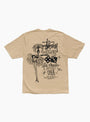 High Rollers Pigment Dyed Tee Rock Stussy (Back) at Couverture & The Garbstore