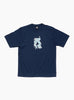 Smooth Sk8 Tee Navy Stussy (Front) at Couverture & The Garbstore