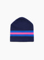 Stripe Ski Beanie Navy Stussy (Back) at Couverture & The Garbstore