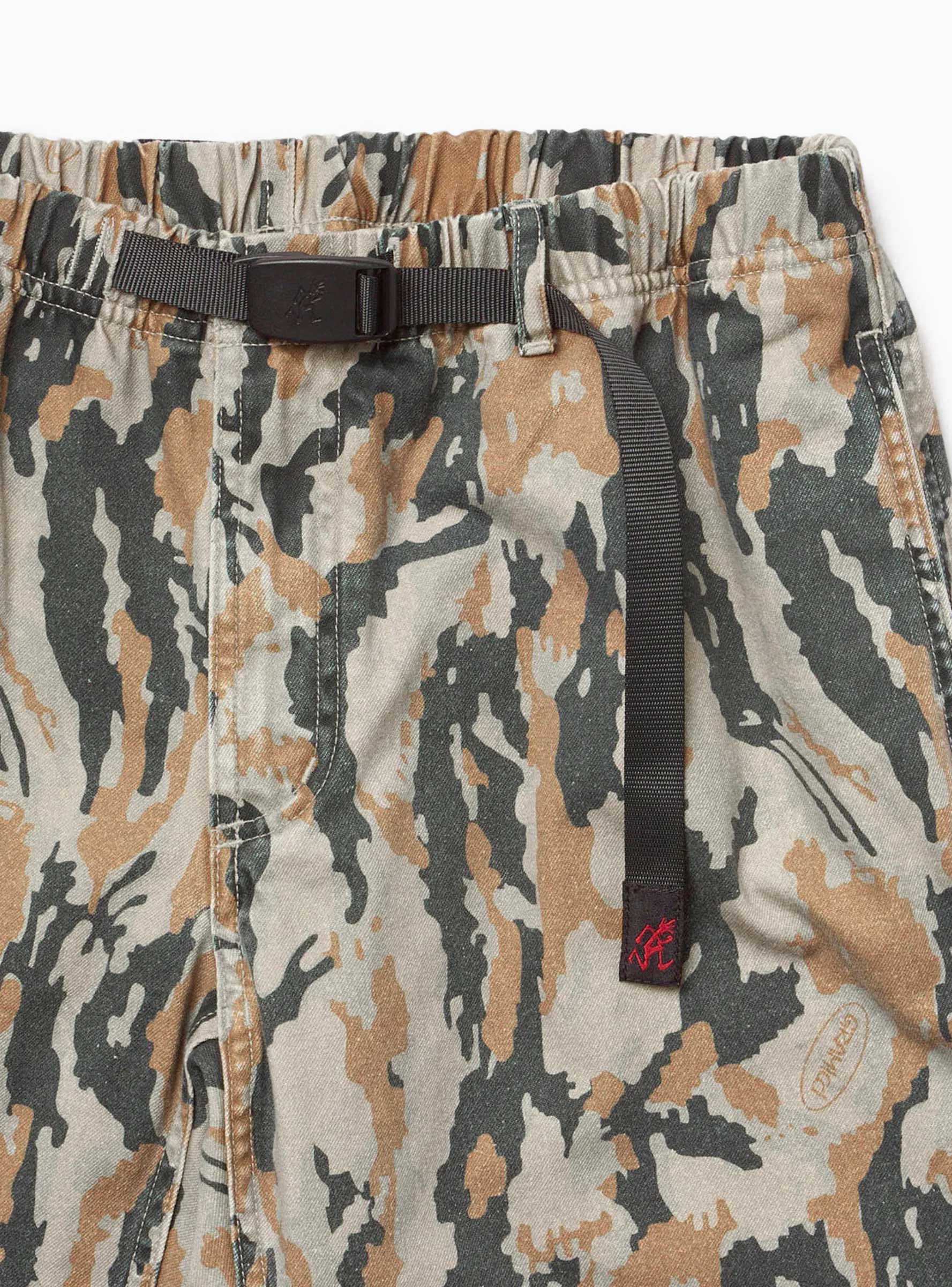 Denim Gramicci Straight Fit Pant Bark Camo Gramicci (Belt Detail) at Couverture & The Garbstore