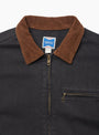 Japanese Denim Trucker True Black Gramicci (Collar Detail) at Couverture & The Garbstore