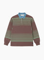 Langdon Rugby Shirt Peppercorn Gramicci (Front) at Couverture & The Garbstore